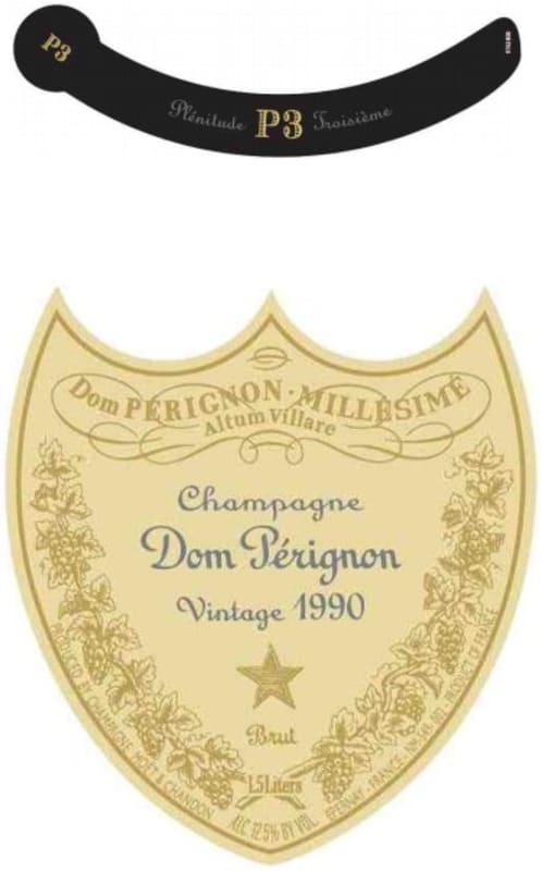 Dom Perignon P3 Plenitude 1990 Front Label