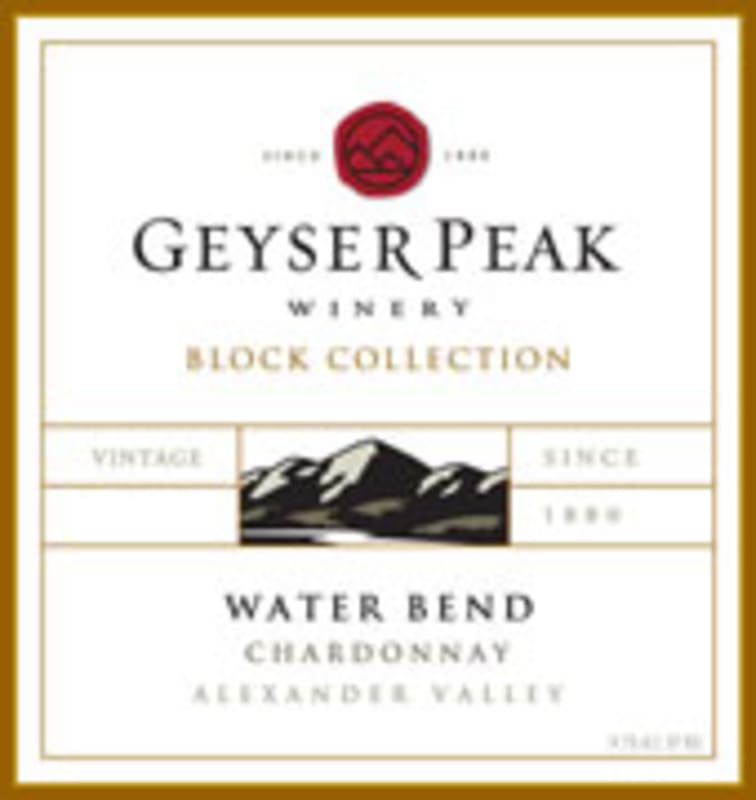 Geyser Peak Water Bend Chardonnay 2007 Front Label