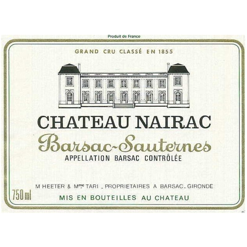 Nairac Sauternes (375ML half-bottle) 2005 Front Label