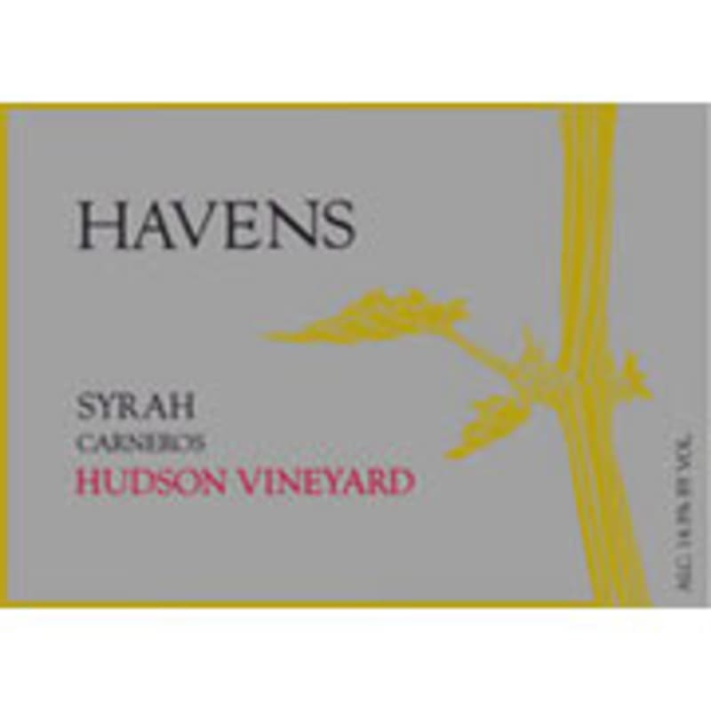 Havens Syrah Hudson Vineyard 2001 Front Label