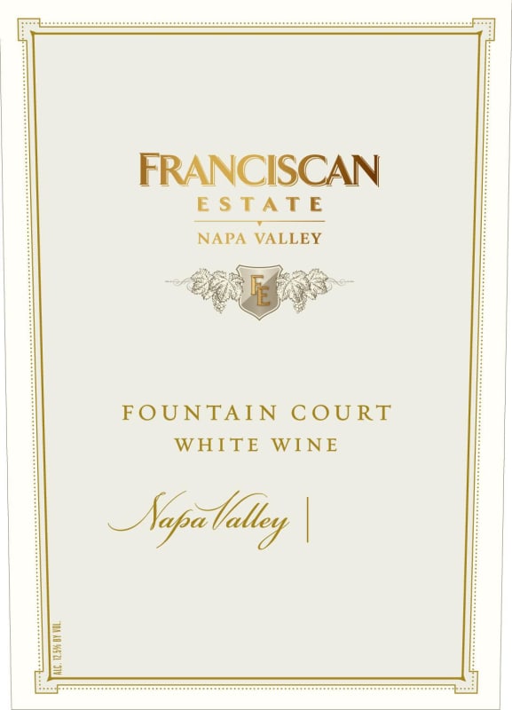 Franciscan Estate Fountain Court White 2014 Front Label