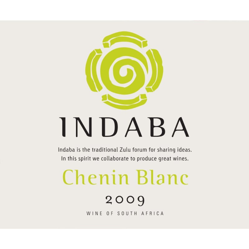 Indaba Chenin Blanc 2009 Front Label
