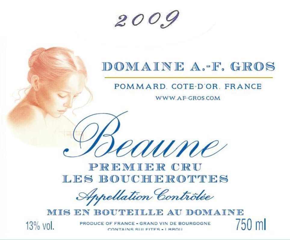 Domaine A.F. Gros Beaune Les Boucherottes 2009 Front Label