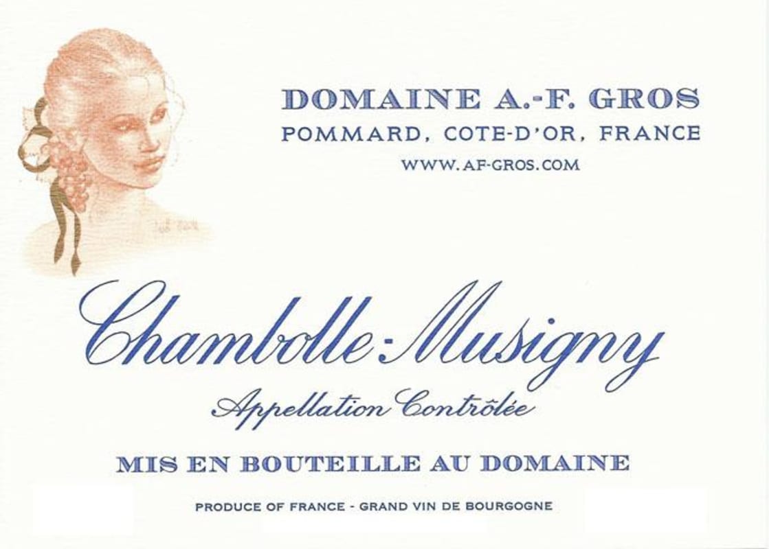 Domaine A.F. Gros Chambolle Musigny 2006 Front Label