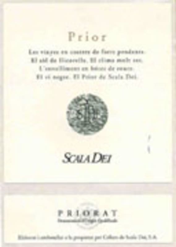 Scala Dei Priorat Prior 2004 Front Label