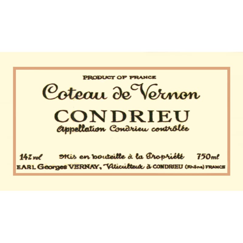 Georges Vernay Condrieu Coteau de Vernon 2006 Front Label