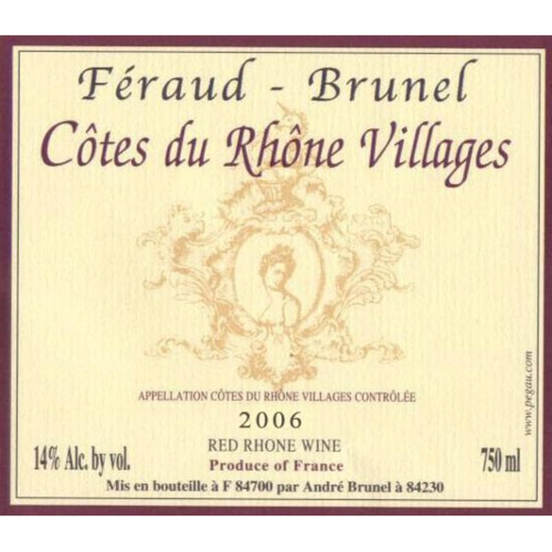 Feraud-Brunel Cotes-du-Rhone Villages 2006 Front Label