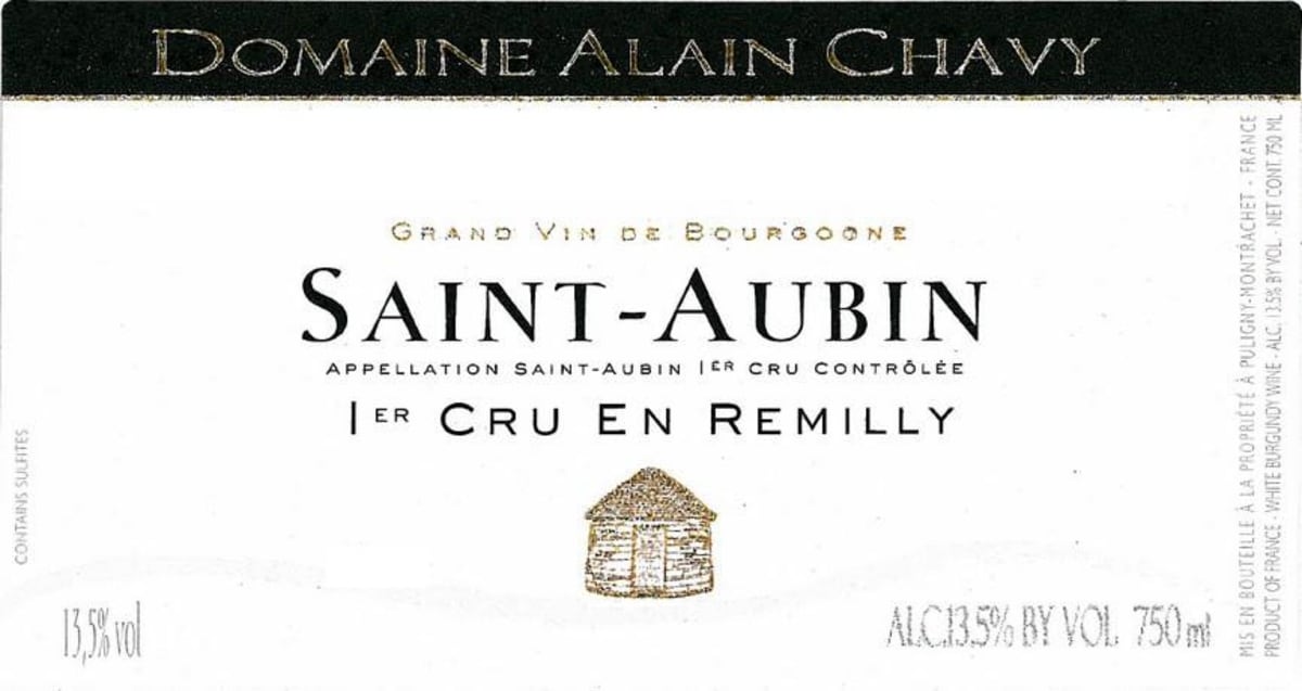 Alain Chavy Saint-Aubin En Remilly Premier Cru 2011 Front Label
