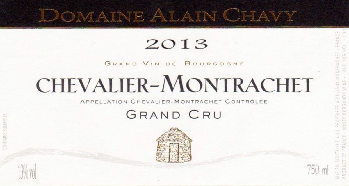 Alain Chavy Chevalier-Montrachet Grand Cru 2013 Front Label