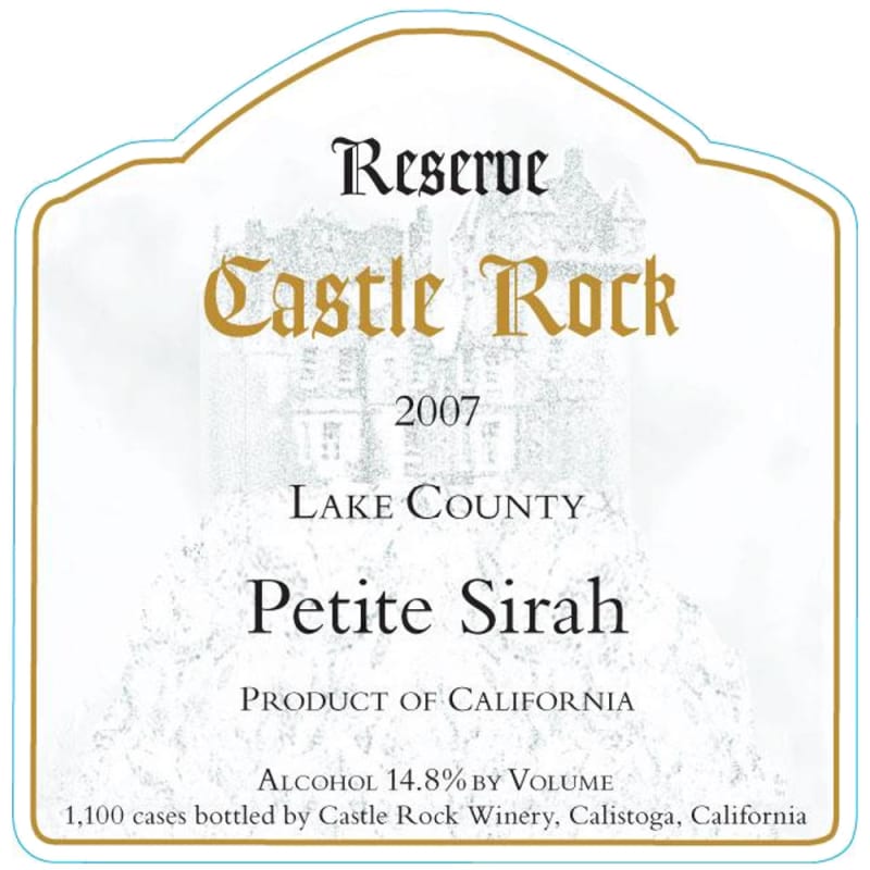Castle Rock Lake County Reserve Petite Sirah 2007 Front Label