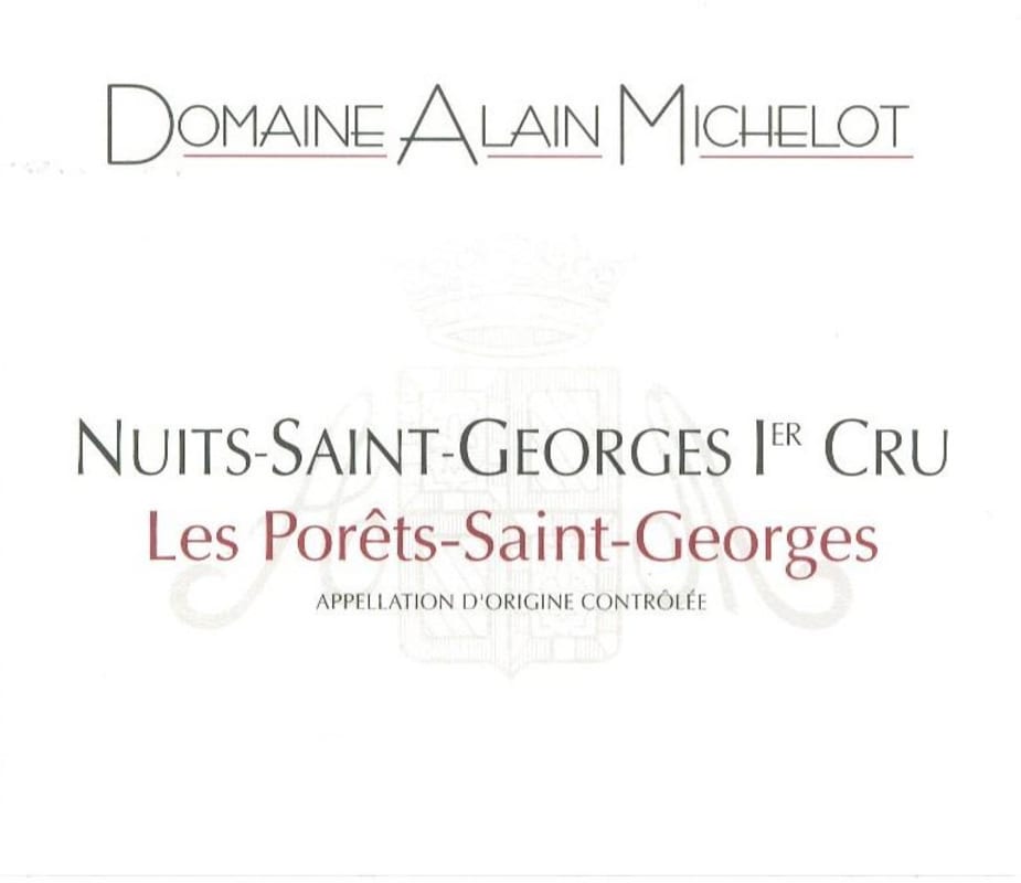 Alain Michelot Nuits St. Georges Les Porets Saint Georges Premier Cru 2009 Front Label