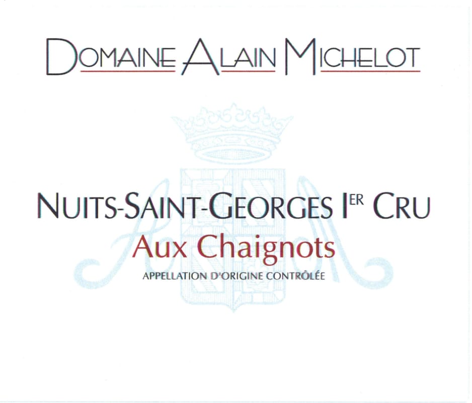 Alain Michelot Nuits-Saint-Georges Aux Chaignots Premier Cru 2011 Front Label