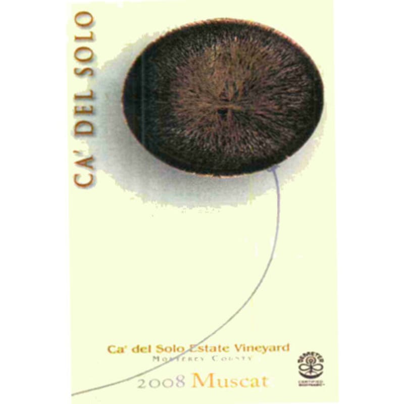 Bonny Doon Ca' Del Solo Muscat 2008 Front Label
