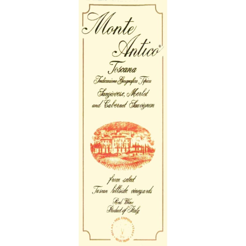 Monte Antico Rosso 2006 Front Label