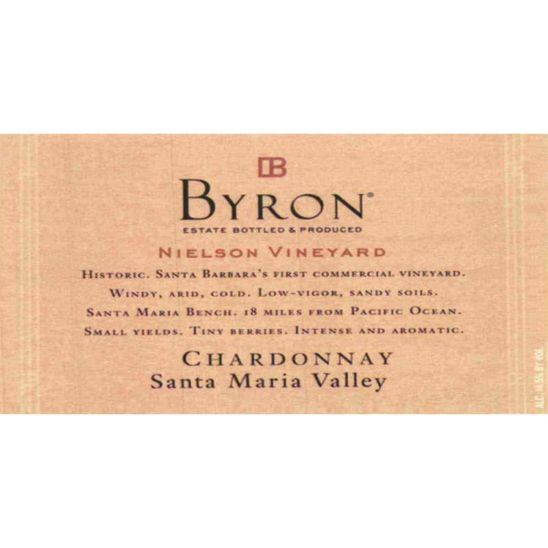Byron Chardonnay 2007 Front Label