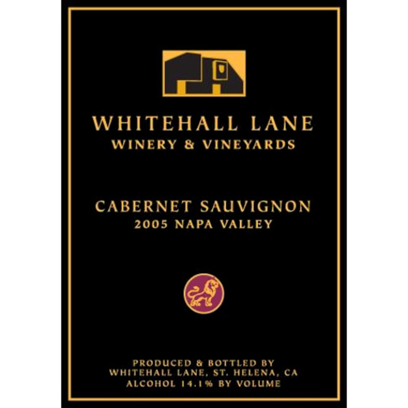 Whitehall Lane Cabernet Sauvignon (375ML half-bottle) 2005 Front Label