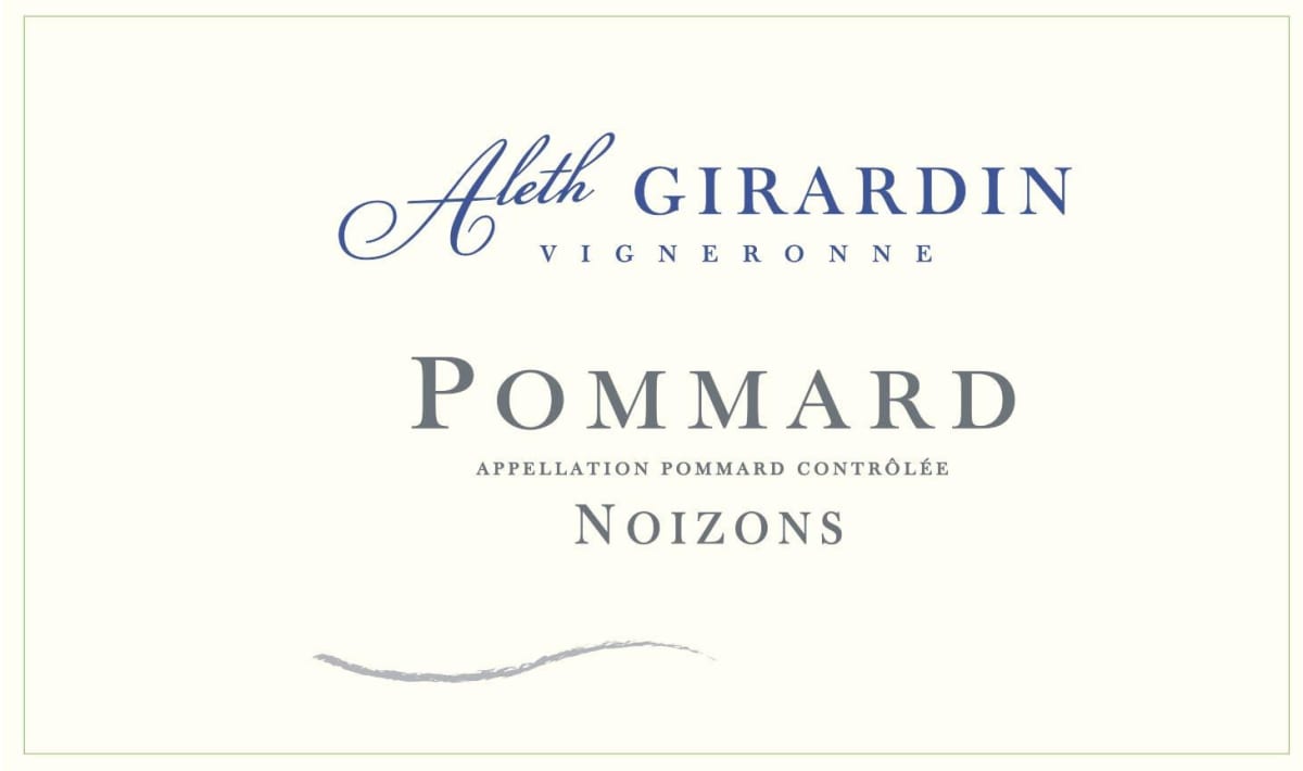 Aleth Girardin Pommard Noizons 2012 Front Label