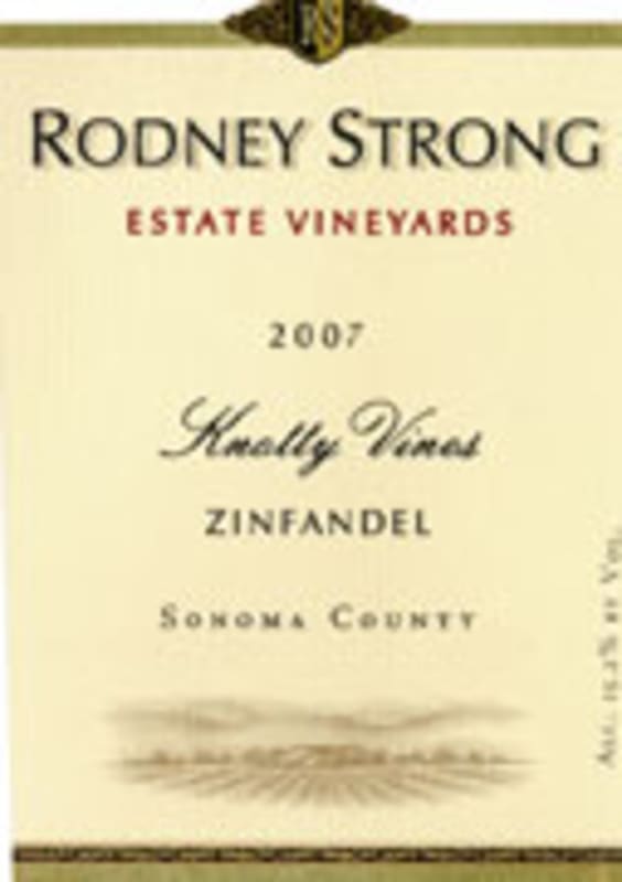 Rodney Strong Estate Knotty Vines Zinfandel 2007 Front Label