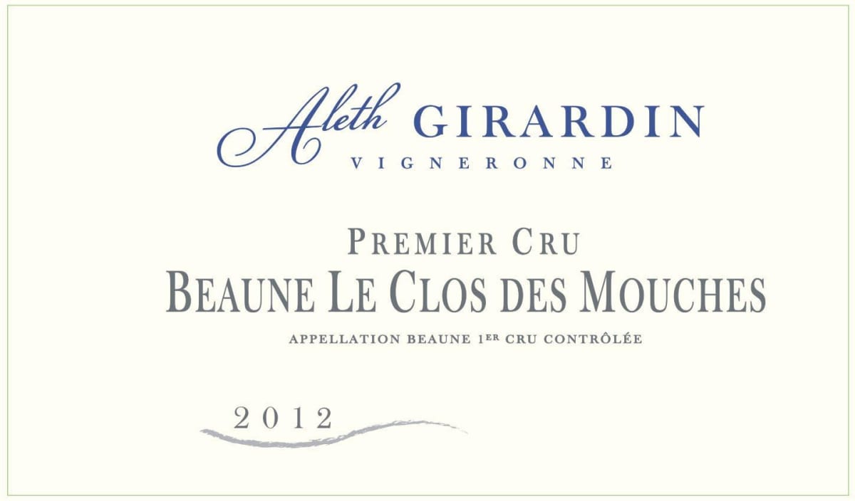 Aleth Girardin Beaune Le Clos Des Mouches 2012 Front Label