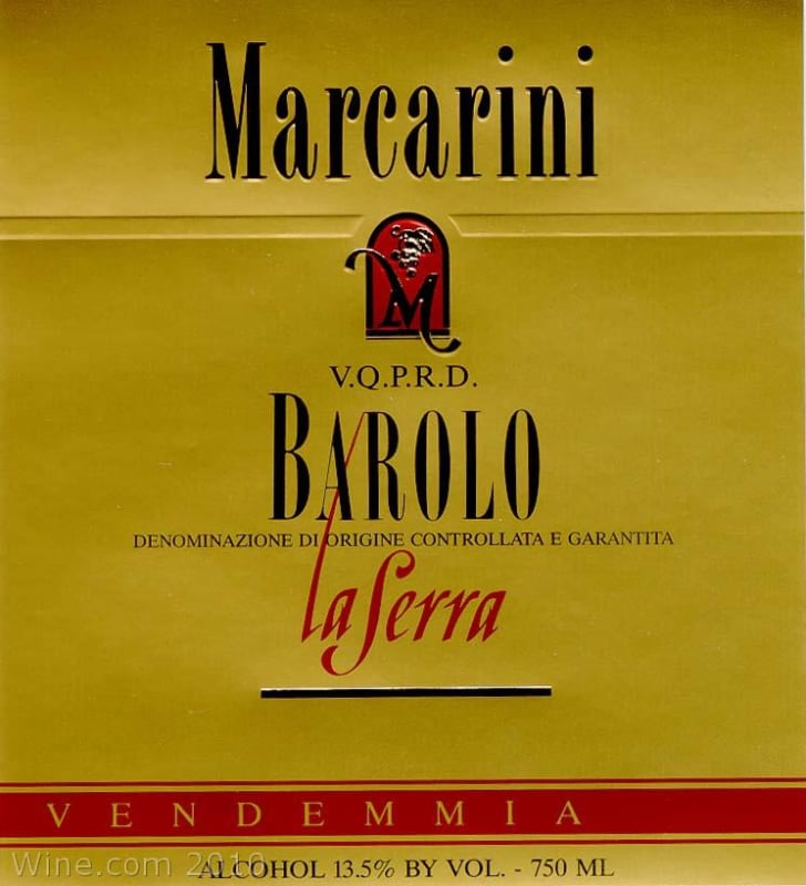 Marcarini Barolo La Serra 2004 Front Label
