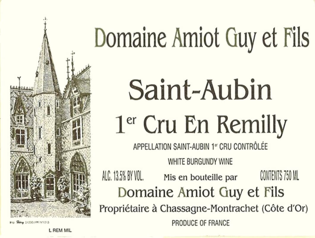 Guy Amiot Saint Aubin En Remilly 2012 Front Label