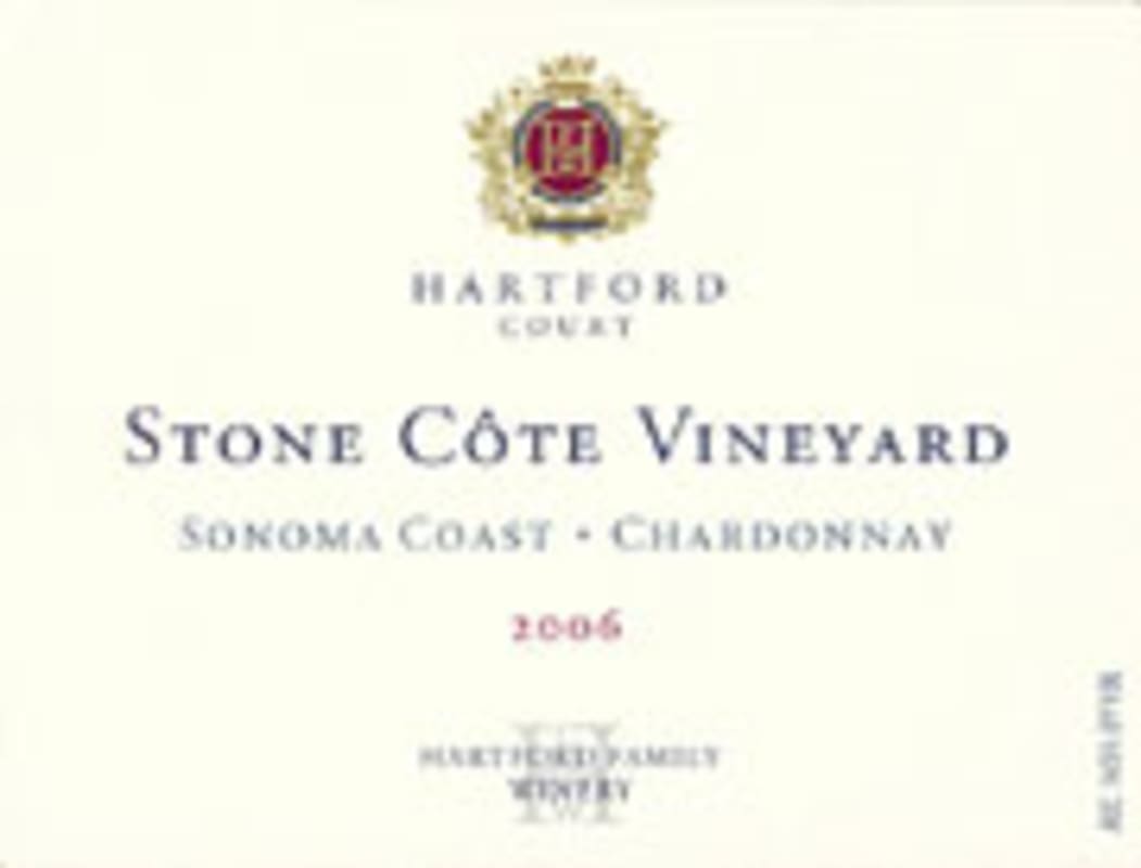 Hartford Court Stone Cote Chardonnay (torn label) 2006 Front Label