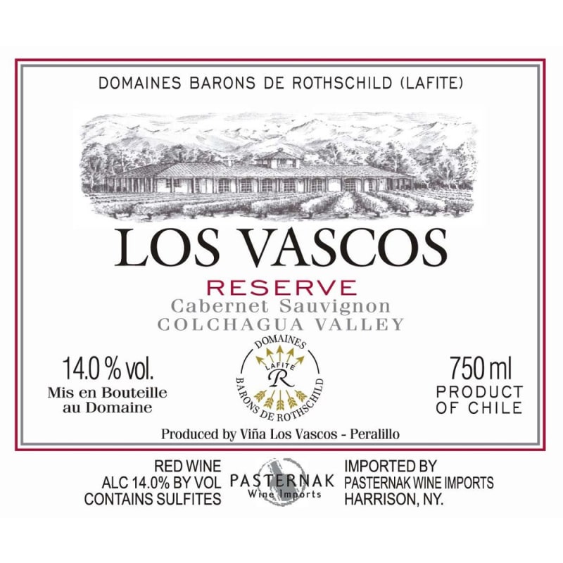 Los Vascos Reserve Cabernet Sauvignon 2006 Front Label