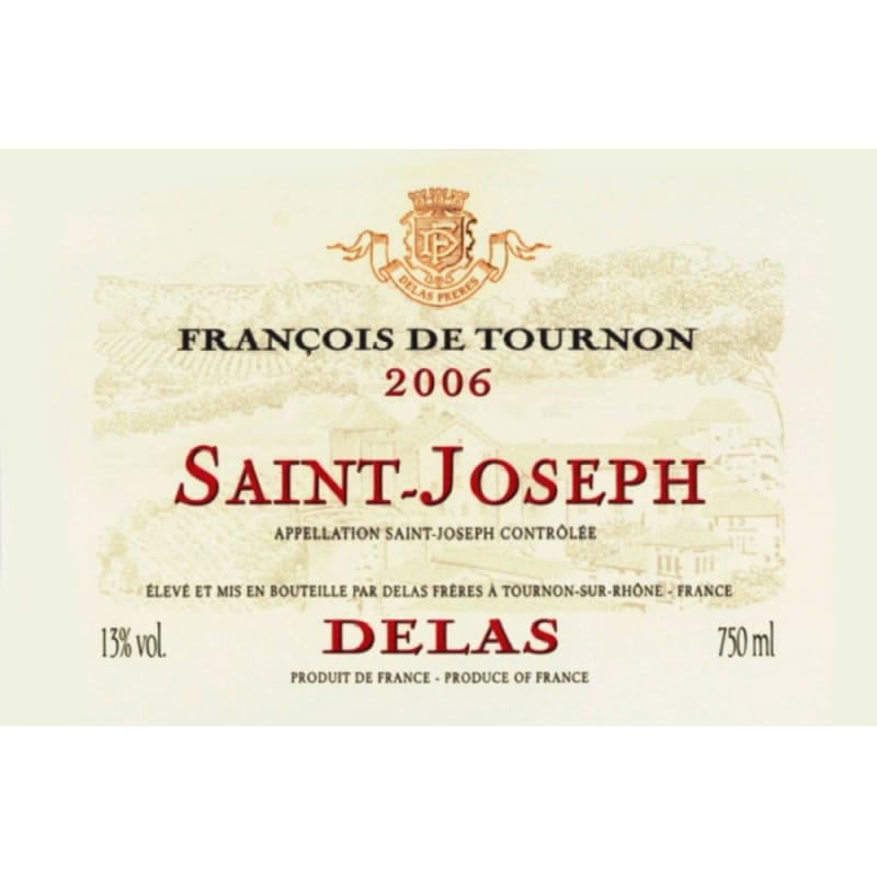 Delas Saint-Joseph Francois de Tournon 2006 Front Label