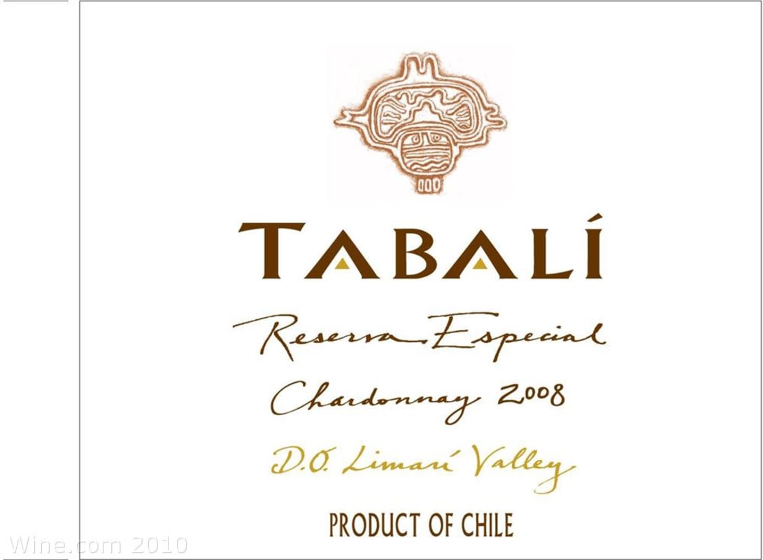 Tabali Chardonnay Reserva Especial 2008 Front Label