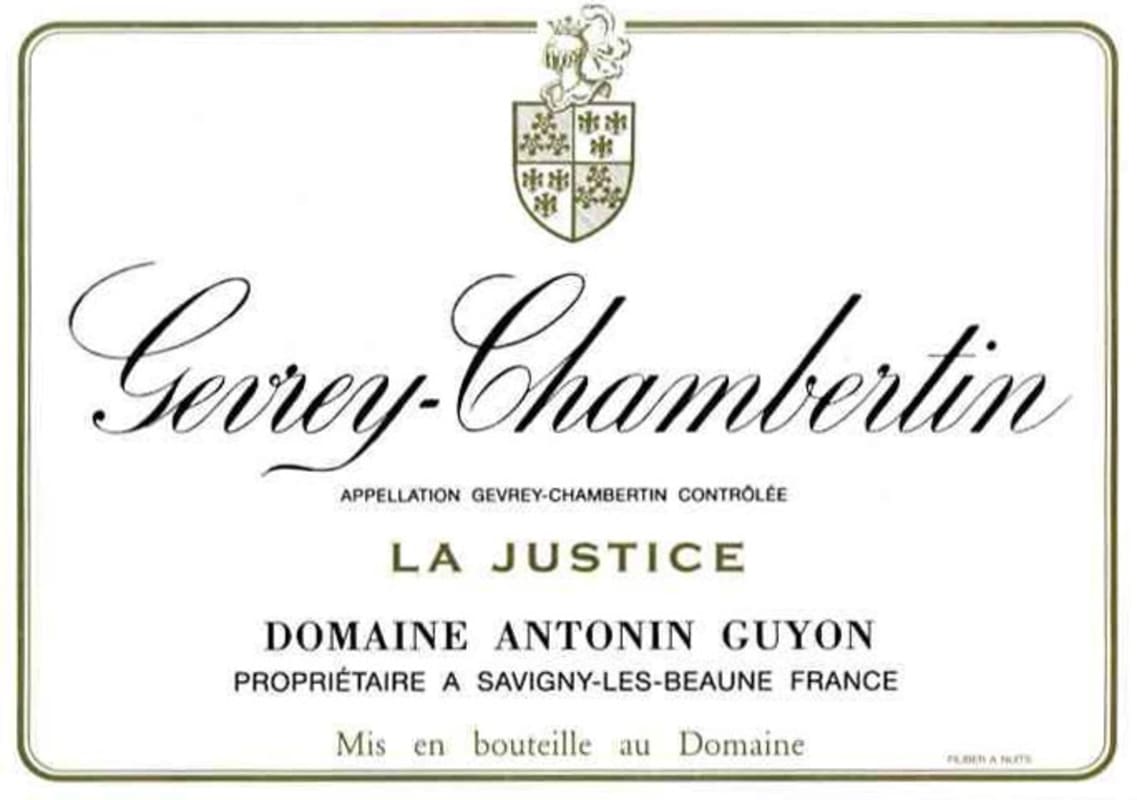 Domaine Antonin Guyon Gevrey-Chambertin La Justice 2011 Front Label