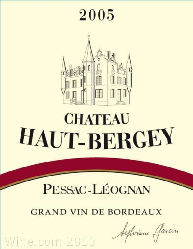 Chateau Haut-Bergey 2005 Front Label