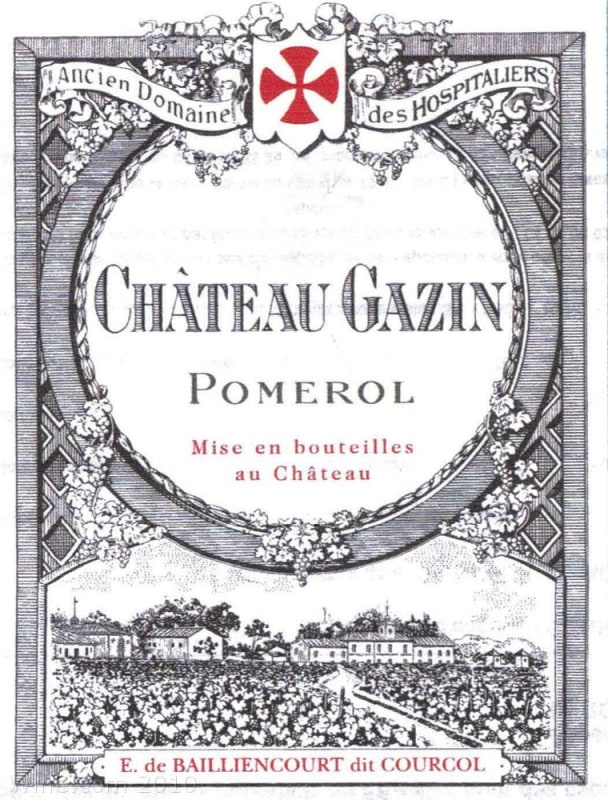 Chateau Gazin 2004 Front Label