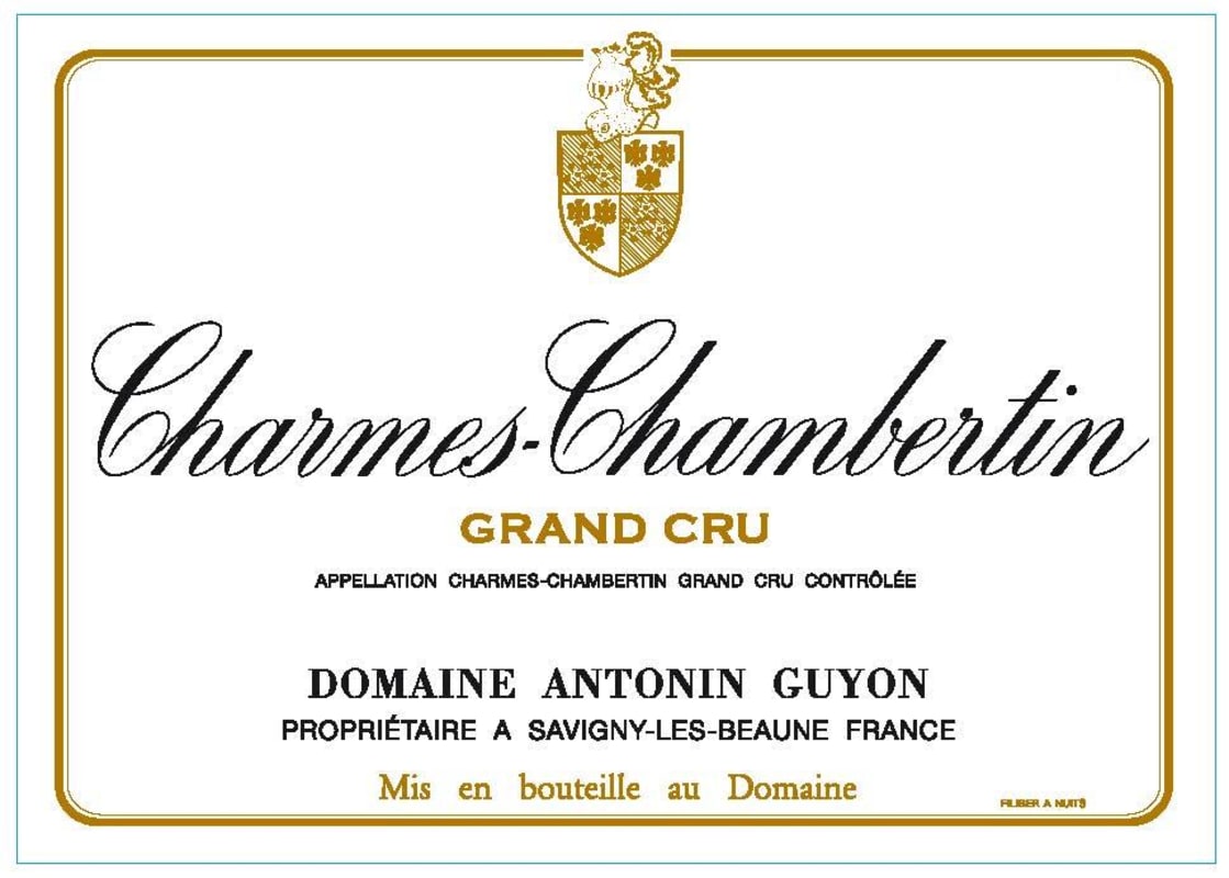 Domaine Antonin Guyon Charmes Chambertin Grand Cru 2012 Front Label