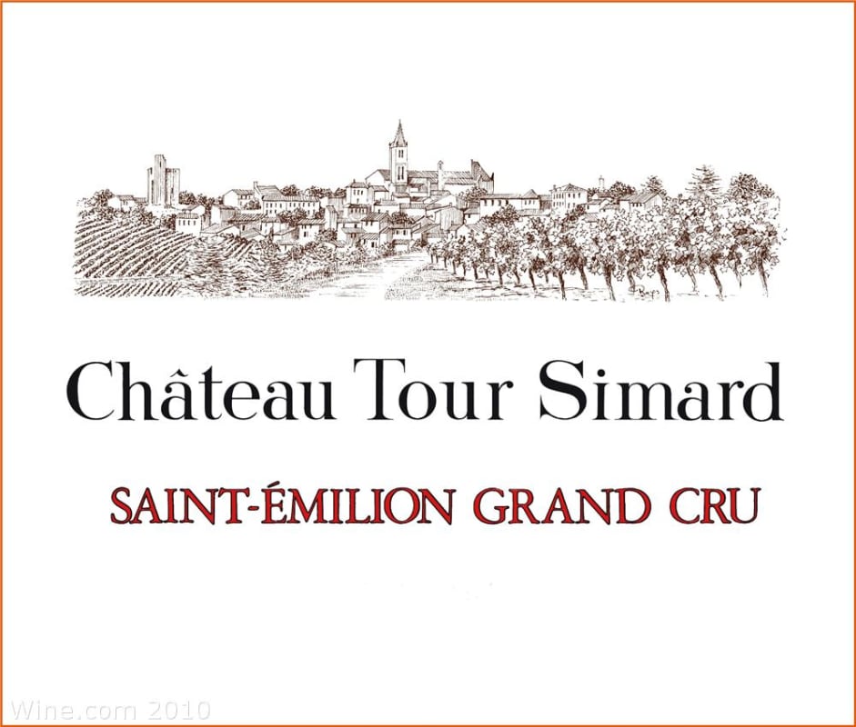Chateau Simard Tour Simard Saint-Emilion Grand Cru 2002 Front Label