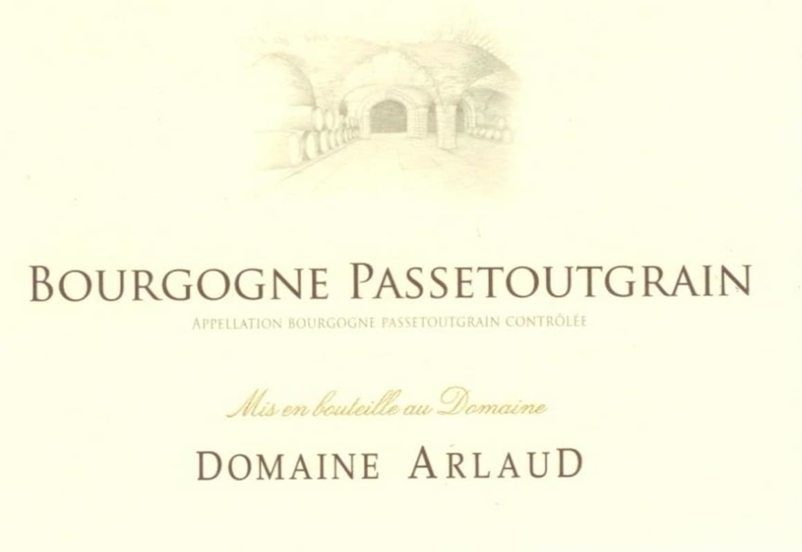 Domaine Arlaud Bourgogne Passetoutgrains 2014 Front Label