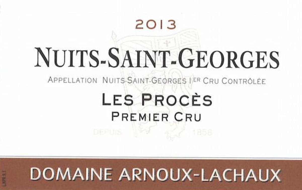 Domaine Arnoux-Lachaux Nuits-Saint-Georges Les Proces Premier Cru 2013 Front Label