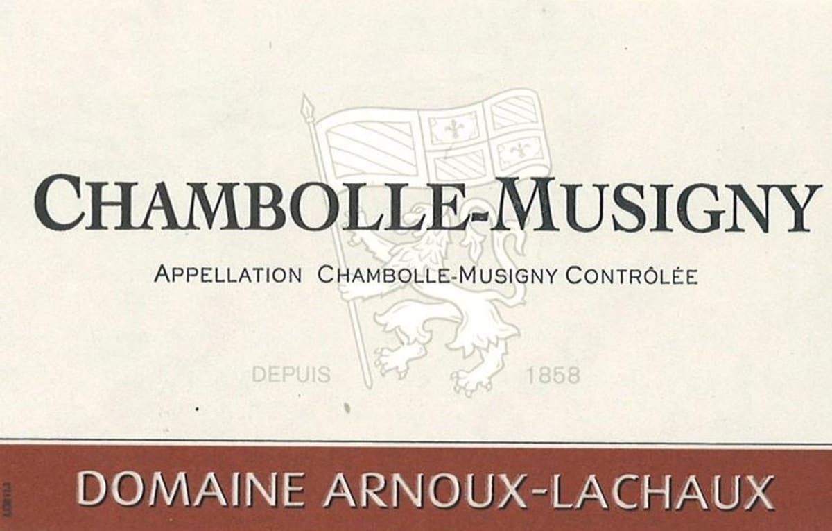 Domaine Arnoux-Lachaux Chambolle-Musigny 2009 Front Label