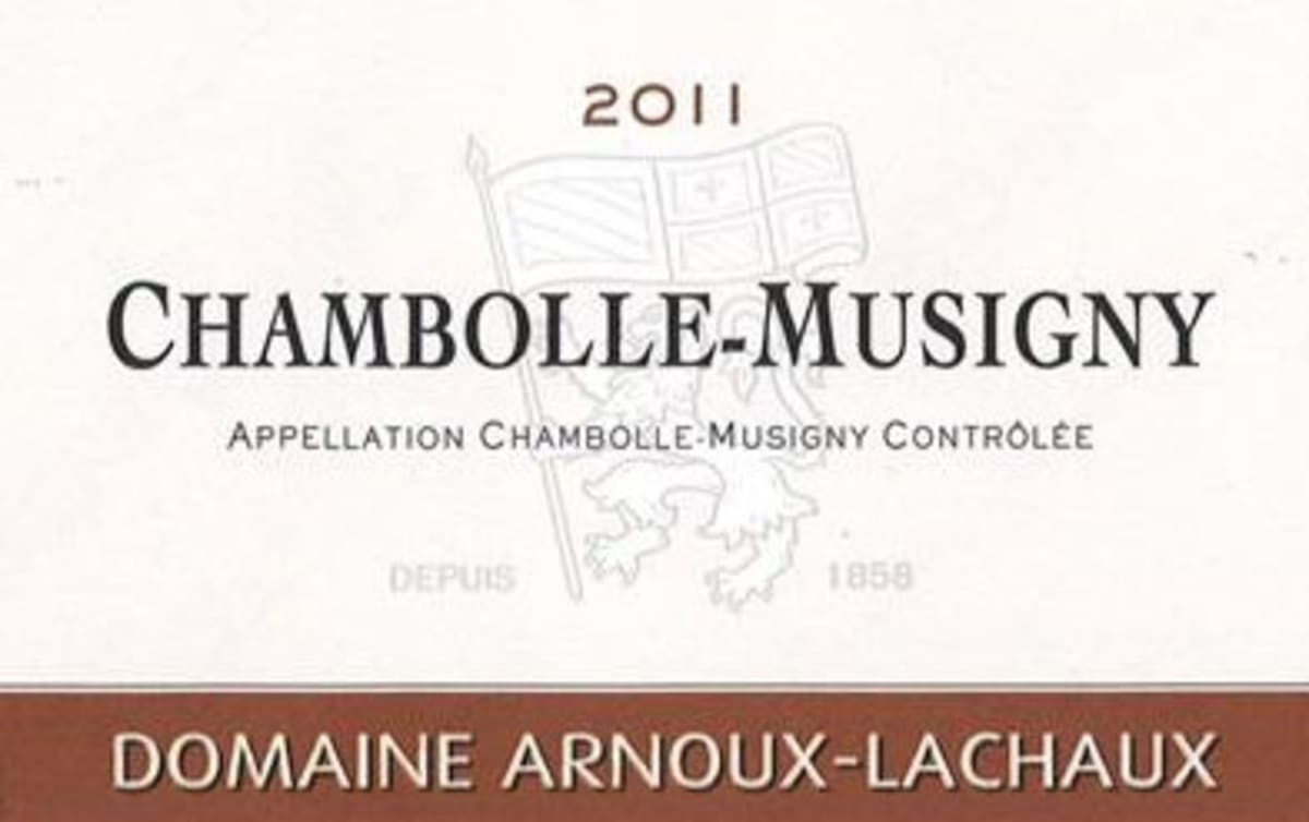 Domaine Arnoux-Lachaux Chambolle-Musigny 2011 Front Label