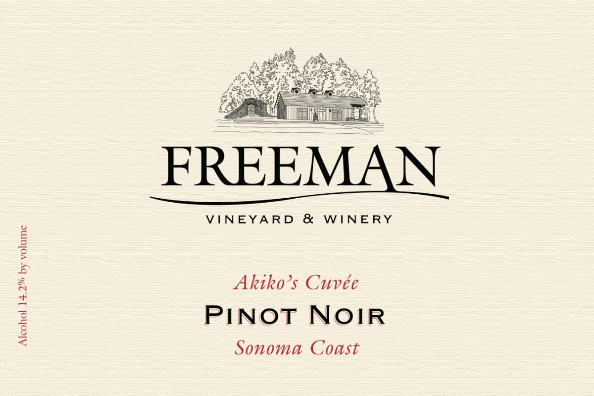 Freeman Akiko's Cuvee Pinot Noir 2010 Front Label