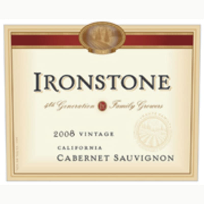 Ironstone Cabernet Sauvignon 2008 Front Label