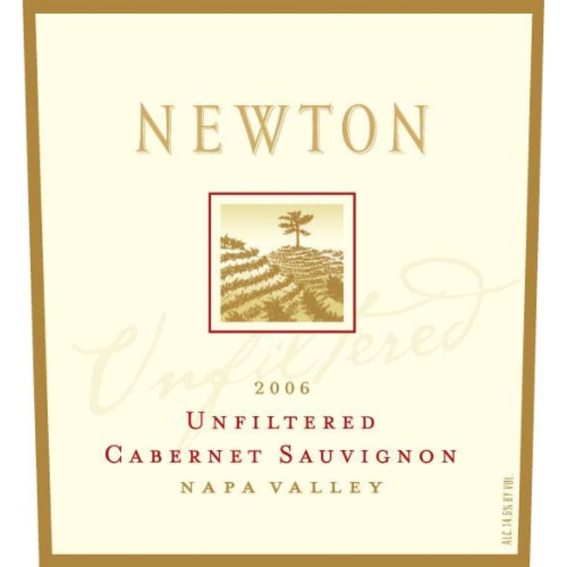 Newton Unfiltered Cabernet Sauvignon 2006 Front Label
