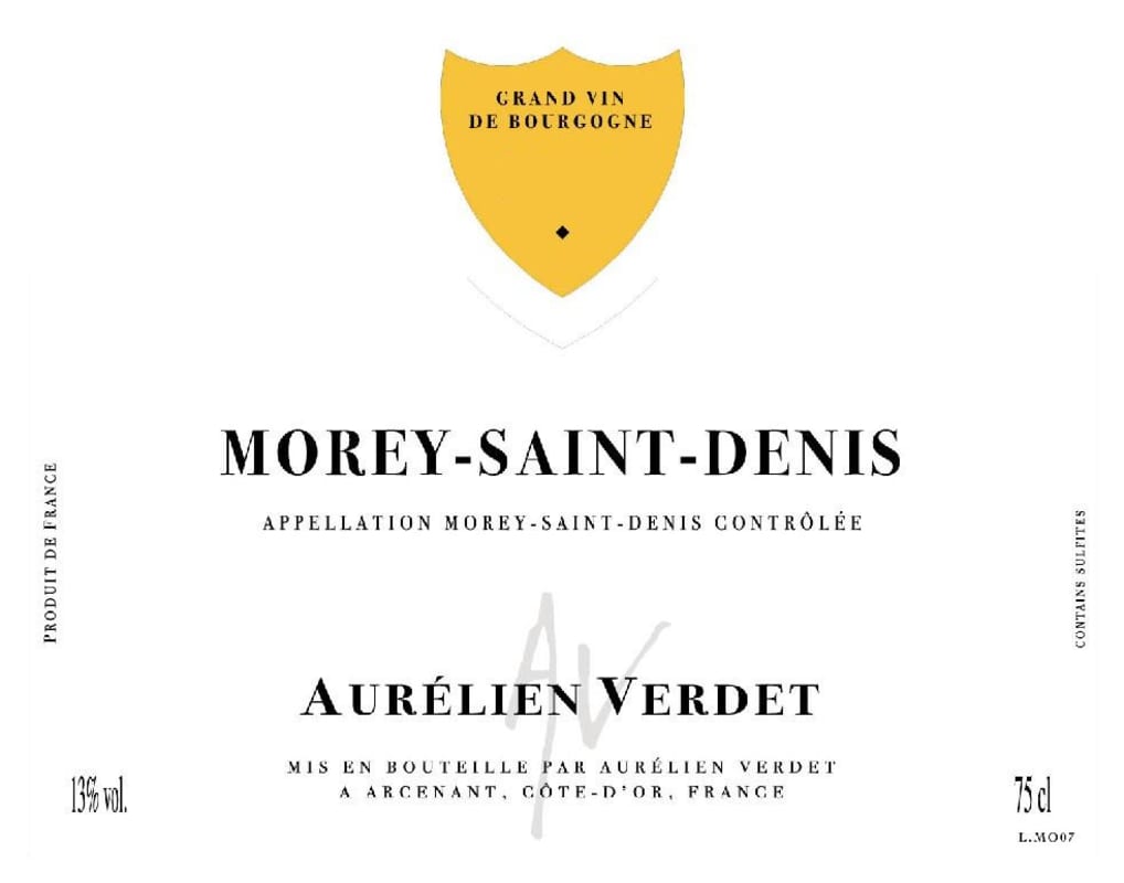 Aurelien Verdet Morey-St-Denis 2009 Front Label