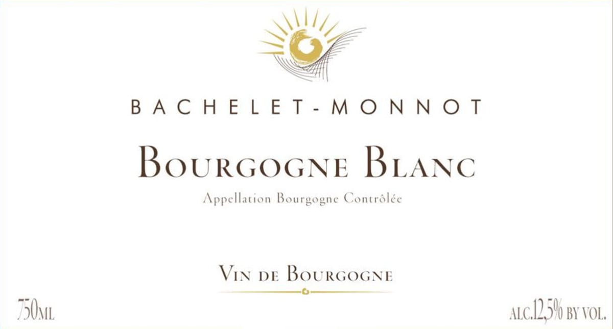 Domaine Bachelet-Monnot Bourgogne Blanc 2014 Front Label