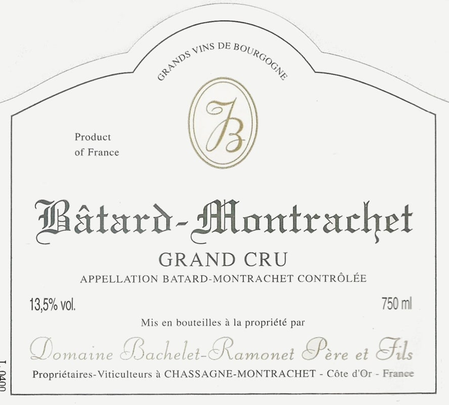 Bachelet-Ramonet Batard Montrachet Grand Cru 2012 Front Label