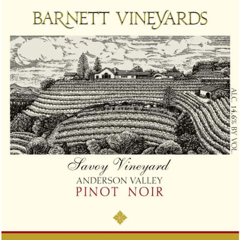 Barnett Vineyards Savoy Vineyard Pinot Noir 2007 Front Label