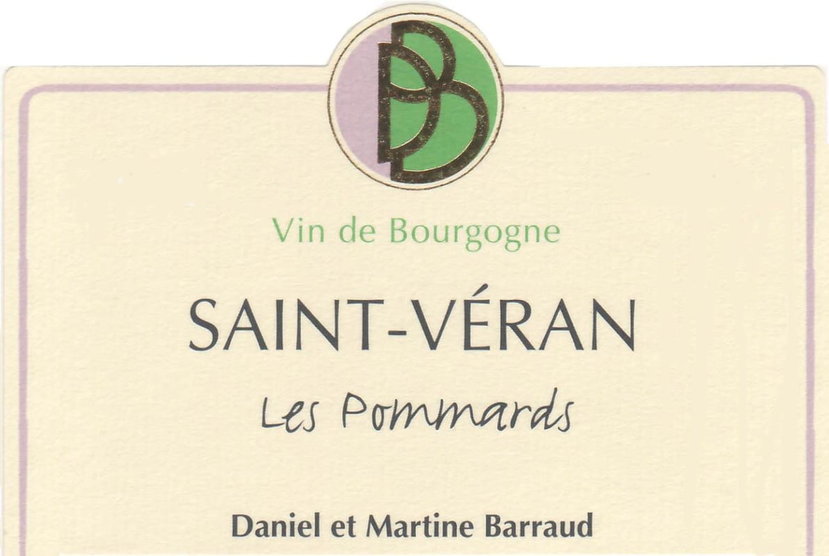 Daniel & Julien Barraud Saint-Veran Les Pommards 2009 Front Label