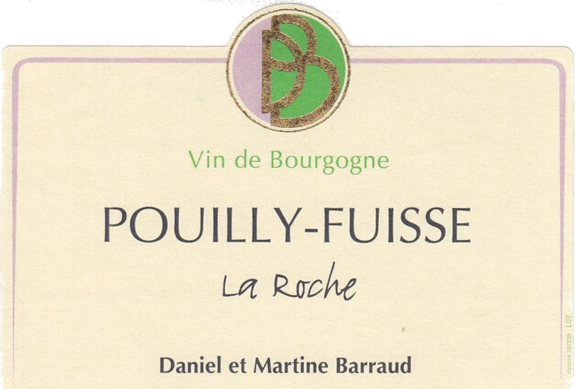 Daniel & Julien Barraud Pouilly-Fuisse La Roche 2012 Front Label
