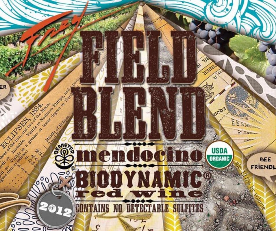 Frey Biodynamic Field Blend Red 2012 Front Label