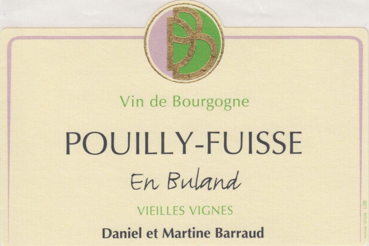 Daniel & Julien Barraud Pouilly-Fuisse En Buland 2014 Front Label