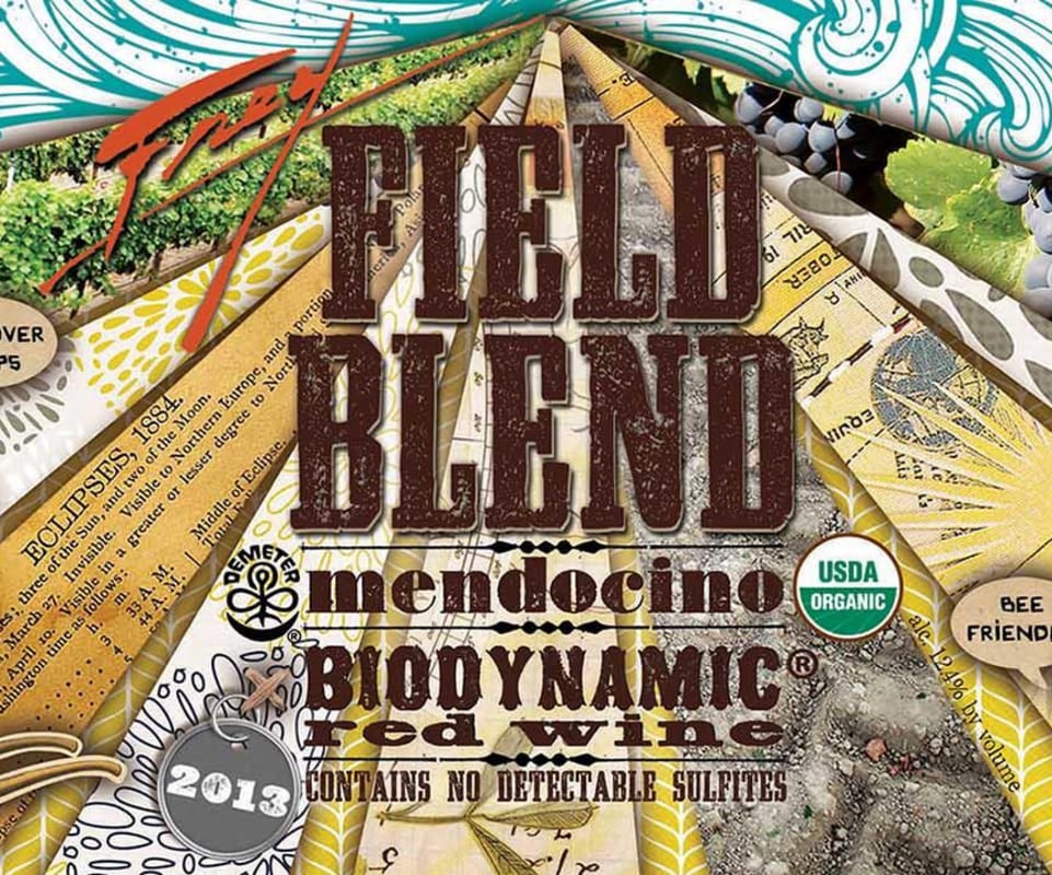 Frey Biodynamic Field Blend Red 2013 Front Label